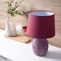 Décoration d'intérieur, lampe de table en céramique européenne moderne, porcelaine, module LED AC E14, style elfe