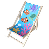 Chaise longue pliante en bois massif pour enfants, chaise inclinable de plage d'extérieur, siège de loisirs portable pour jardin, balcon, camping