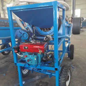 Small Scale Mobile Type Sand Washing Machine Trommel Screen For Sale