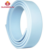Özel Dış Mekan Su Geçirmez Çevre Dostu PVC Kaplı Dokuma 30mm X 5mm Kokuyu Önleyici Mavi Kaynaklanabilir Çanta Kayışı