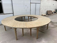 Table de salle à manger moderne de serpent de pin de haute qualité de vente en gros en usine