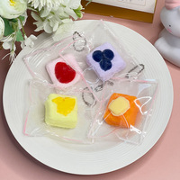 Vente en gros de Squishies en silicone mignons en forme de pudding carré, jouet anti-stress à texture boueuse à récupération lente