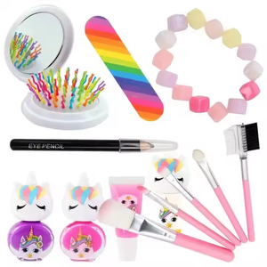 Trousse de Maquillage Rose Mignonne pour Enfants, Jouet Cosmétique à Succès pour Filles, Kit de Maquillage d'Imitation - Product Image 5