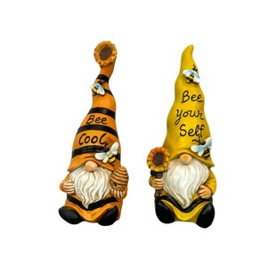 Artesanía de resina ecológica para exteriores, adorno de jardín de <span class=keywords><strong>girasol</strong></span> barbudo blanco de <span class=keywords><strong>enano</strong></span> para decoraciones navideñas de patio - Product Image 1