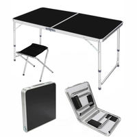 Ensemble de table à hauteur réglable pliable et facile à transporter pour camping en plein air plage jardin utilitaire