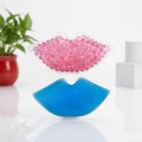 Compresse chaude et froide personnalisable avec logo, en forme de lèvres, en gel réfrigérant