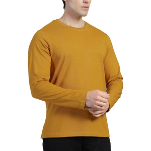 Camiseta de Manga Larga Esencial para Hombre, con Algodón de Peso Medio, Corte Equilibrado y Retención de Forma Consistente - Product Image 1
