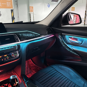 Lumière d'ambiance de voiture SJC pour <span class=keywords><strong>BMW</strong></span> Série 3 2013-2019, lumière d'ambiance 64 couleurs pour F30 F31 F34 F36, accessoires de décoration intérieure - Product Image 2