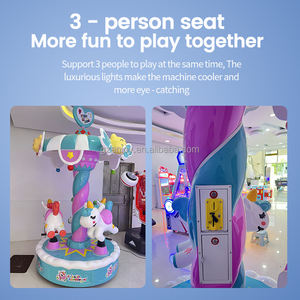 Giostra per Bambini a Gettoni in Fibra di Vetro e Metallo, Personalizzabile, per Parchi Giochi - Product Image 3