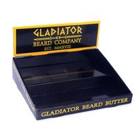 Plateau prêt pour étagère de magasin de détail empaquetant la boîte de présentation de papier de carton ondulé pliante noire brillante