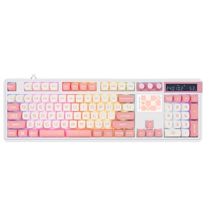 Teclado mecánico inalámbrico para juegos SKYLOONG <span class=keywords><strong>104</strong></span> Pro de 3 modos con pantalla 2,0, 3 perillas, teclas PBT grabadas en el lado intercambiables en caliente RGB - Product Image 2