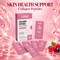 ODF Factory Collagen Peptide Biotine Acide Hyaluronique Bandes de film oral dissolvables 60g Quotidien OEMODM Beauté Cheveux Peau Femmes Enceintes