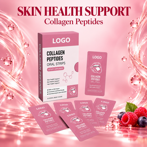 ODF Factory Collagen Peptide Biotine <span class=keywords><strong>Acide</strong></span> <span class=keywords><strong>Hyaluronique</strong></span> Bandes de film oral dissolvables 60g Quotidien OEMODM Beauté Cheveux Peau Femmes Enceintes - Product Image 1