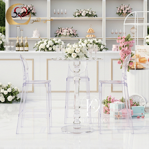 Wedding Furniture <b>Party</b> Use Clear Acrylic Mobile Cafe Wine Bar <b>Tables</b> - Product Image 6