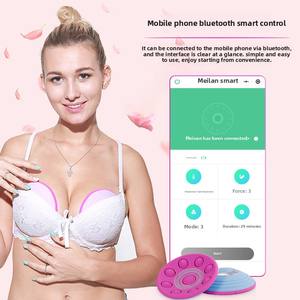 Massaggiatore <span class=keywords><strong>Seno</strong></span> Wireless Anti-Cedimento, Cuscino Massaggiante Rigido con Funzione Musicale, Set da 2 Pezzi per l'Aumento <span class=keywords><strong>Naturale</strong></span> del <span class=keywords><strong>Seno</strong></span> 5W - Product Image 4