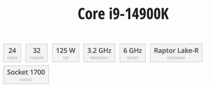 Nuevo CPU I9 I7 I3 14600KF 14700KF 14900KF DDR5 para Ordenador de Escritorio/Estación de Trabajo - LGA 1700/Socket 1851 - Product Image 4
