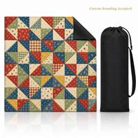 Tapis de Mahjong en Jacquard de Luxe Moderne avec Bordures Renforcées et Sac de Rangement – OEM, Marque Privée, Image Personnalisée Disponible, Vente en Gros pour le Poker