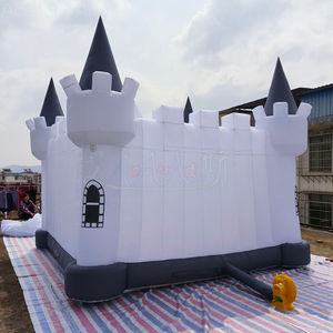 Modèle <span class=keywords><strong>de</strong></span> maison extérieure sans toit en plein air, <span class=keywords><strong>petit</strong></span> <span class=keywords><strong>château</strong></span> gonflable blanc personnalisé avec ventilateur pour enfants, fête, exposition - Product Image 5