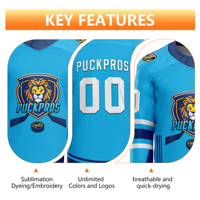 Maillot de hockey sur glace unisexe personnalisable avec nom et numéro du joueur, vêtements de sport durables pour adultes avec nom d'équipe, service OEM en promotion