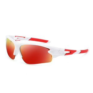 Lunettes de soleil avec monture en PC, verres miroir bleus, protection UV400, anti-éblouissement, unisexe, pour les sports de plein air, le cyclisme, la conduite, la pêche, protection des yeux - Product Image 2