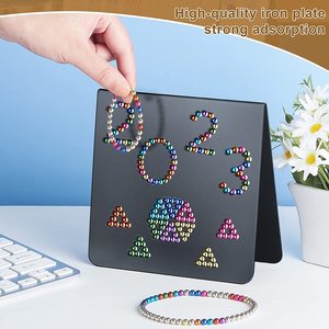 Supporto Magnetico per Lavagna da Scrivania, Espositore Magnetico a Sfera, Lavagna Magnetica in Metallo Nero da Scrivania - Product Image 4