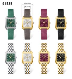 <span class=keywords><strong>Montre</strong></span> à quartz de luxe Scottie A9153b, nouvelle mode, cadran carré, acier inoxydable, étanche 30m, boîtier en alliage, pour <span class=keywords><strong>femme</strong></span> - Product Image 6