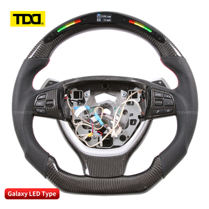 Volant sport en carbone TDD LED pour BMW E90 E91 E92 E93 M3 E82 E88 E87, volant personnalisé en fibre de carbone véritable - Product Image 2