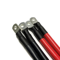 Cosses de batterie automobiles M8 1/0 2/0 3/0 4/0 25mm² 25mm 35mm² 16MM 2AWG 6AWG, Câble de batterie de voiture DC, Faisceau de câbles solaires en silicone