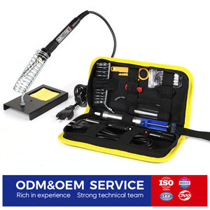 ชุดหัวแร้งบัดกรีปรับอุณหภูมิได้ พร้อมปั๊มดูดตะกั่วและหัวแร้งหลากหลายแบบ สำหรับซ่อมอุปกรณ์อิเล็กทรอนิกส์และ<span class=keywords><strong>งาน</strong></span>แผงวงจร - Product Image 1