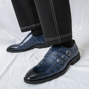 Zapatos de Vestir Negros y Blancos para Hombre, Zapatos de Vestir de PU para Hombre, Cómodos, Transpirables, Formales, de Negocios, Oxfords, de Cuero - Product Image 5