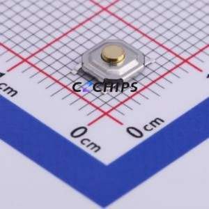 TS-1076S-A3B3 Tactile Switch SMD-4P,5.2x5.2mm Switch Single Pole Single Throw Round Button 2.5N 5.2mm - Product Image 1