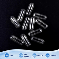 Capsules végétales vides HPMC séparées de haute qualité certifiées GMP/HALAL/ISO, transparentes, tailles 000/00/0/1/2/3/4/5, marque Kangle