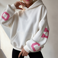 Ensemble sweat-shirt personnalisé pour femme, coupe décontractée, en molleton de coton épais, style oversize