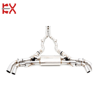 Système d'échappement en acier inoxydable pour BMW X5 G05 Competition F95, épaisseur 1,5 mm, poli miroir, double entrée, fonction écho active, garantie 3 ans