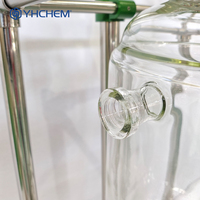 Réacteur en verre à double enveloppe automatique de 10 L (Cuve de réaction) avec pompe, condenseur de reflux et contrôle de vitesse