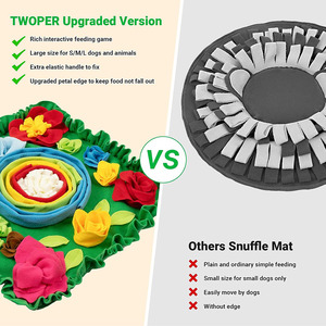 Tapis olfactif interactif pour chiens, jouet pour animaux de compagnie pour les garder occupés, puzzle pour chiens, gamelle à alimentation lente pour chiots, tapis de léchage pour friandises pour animaux de compagnie - Product Image 4