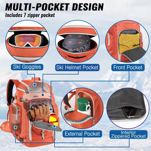 <span class=keywords><strong>Housse</strong></span> de protection rembourrée pour bottes de snowboard, sac de snowboard extensible pour hommes, sac de <span class=keywords><strong>ski</strong></span> réglable - Product Image 4
