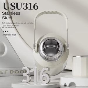 Flacon à vide en acier inoxydable 316 <span class=keywords><strong>pour</strong></span> hommes et femmes tasse isotherme poignée portable grande capacité bouteille thé <span class=keywords><strong>séparation</strong></span> <span class=keywords><strong>de</strong></span> l'eau extérieur - Product Image 6