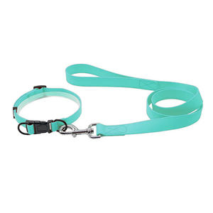 Collar de silicona suave para mascotas, cintas recubiertas de PVC impermeables, collares de plástico de nailon sólido para perros, correas con patrón sólido - Product Image 2