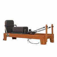 Machine de Pilates Reformer Série SM PLT, cadre en bois massif (chêne ou érable), équipement de fitness et de yoga de qualité professionnelle pour studio, vente en gros