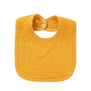 Bavaglino Neonato Primavera/Autunno a Forma di U in Garza di Cotone Puro, Assorbente, Anti-<span class=keywords><strong>Rigurgito</strong></span>, con Bottone a Pressione, Fantasia Tinta Unita, per <span class=keywords><strong>Neonati</strong></span> - Product Image 3