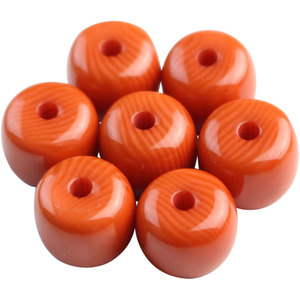 Resin Barrel Beads Orange <b>Red</b> 7x10mm Wood Grain Pattern DIY Jewelry Making Accessories Handmade Bracelet Beads <b>Materials</b> - Product Image 5
