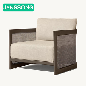 ชุดเฟอร์นิเจอร์กลางแจ้ง ชุดโซฟาโมเดิร์นสำหรับกลางแจ้ง ชุดโซฟาเฟอร์นิเจอร์สวน ชุดโซฟาเฟอร์นิเจอร์ลานบ้านรีสอร์ท โซฟาลานบ้านอลูมิเนียมสุดหรูสำหรับโรงแรม - Product Image 6