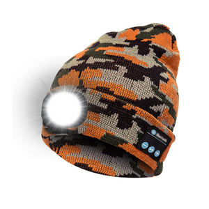 Mũ Đội Đầu Mũ Len Âm Nhạc Phát Sáng Ban Đêm Mũ Beanie Bluetooth Mũ Beanie Có Thể Sạc Lại USB Đèn Pin - Product Image 6