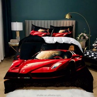 Parures de lit pour enfants/adultes, imprimées numériquement avec divers motifs de dessins animés, 100% polyester, écologiques, toutes saisons, vente chaude en usine
