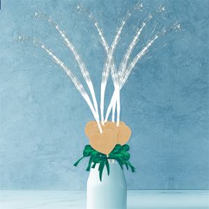 Bán buôn đám cưới sparklers hình trái tim <span class=keywords><strong>Led</strong></span> <span class=keywords><strong>Glow</strong></span> Sticks trắng sợi quang Wands ánh sáng lên Cây Đũa phép cho đám cưới cô dâu tắm - Product Image 5