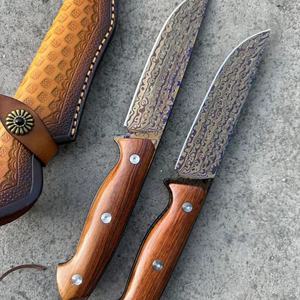 "Customizable <b>Walker</b> Tactical Knife with Stainless Steel Fixed Blade G10 Handle Scabbard OEM Support (<b>Wood</b> Handle)" - Product Image 2