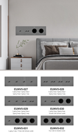 Prise murale Niva 16A Schuko avec USB A+C, norme européenne, avec panneau en acier inoxydable, prises électriques