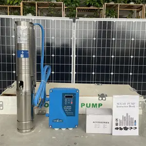 Pompe solaire Handuro 4 pouces avec turbine S/S 110V 1300W 19m3/h 35M pompe à eau alimentée