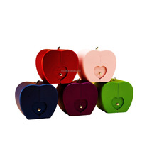 Apple Style Anneau Boucle D'oreille Collier Bijoux Emballage Cadeau Boîtes De Papier De Noël Floral Papier Carte Fleur Boîte Cadeau Fabricants